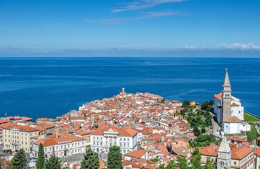 Piran Old Town, Piran, Slovenian Littoral, Slovenia